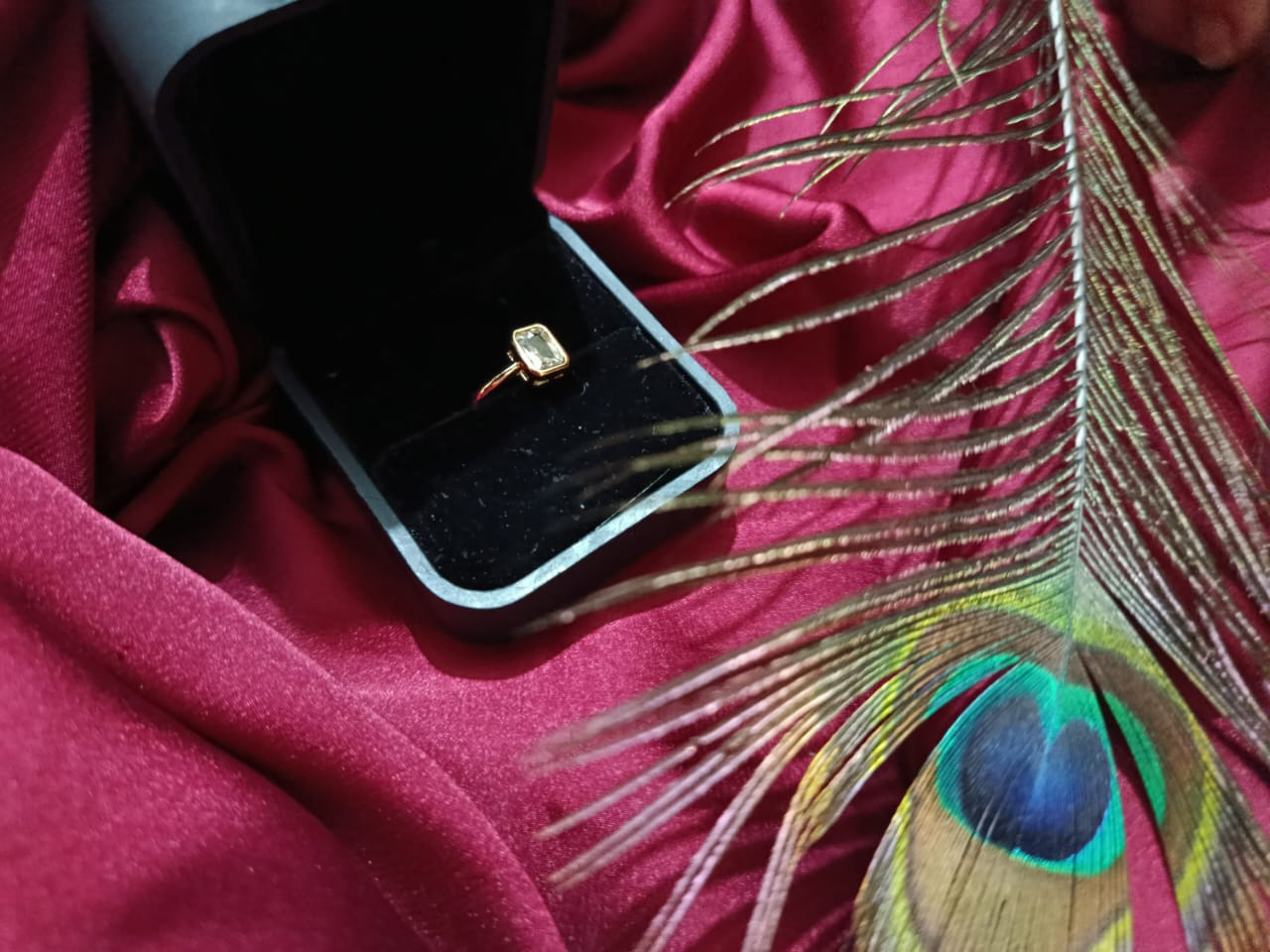 Adjustable Square Cubic Zirconia Ring