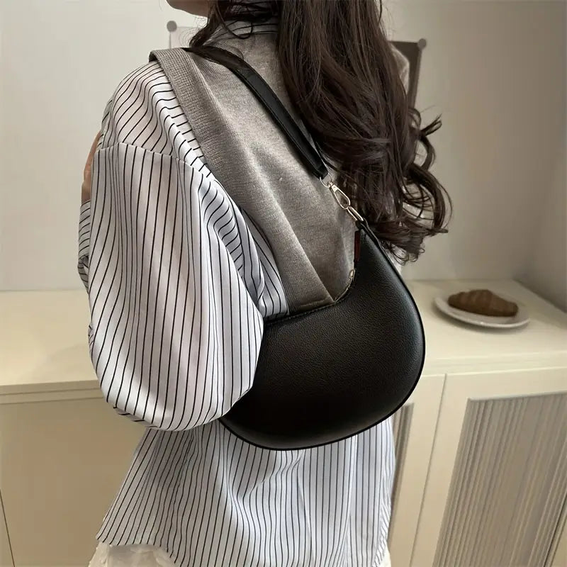 Trendy & Elegant Half-Moon Shoulder Crossbody Bag