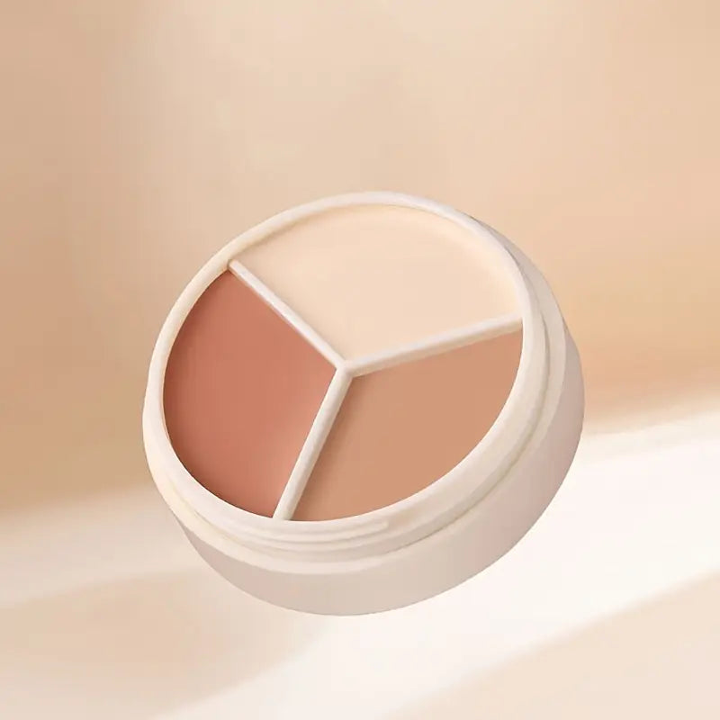 3-Shade Concealer Palette - Full Coverage for Blemishes, Dark Circles & Freckles