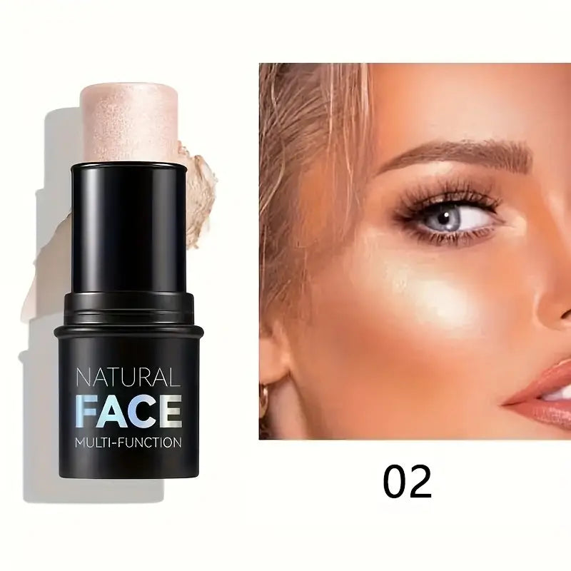 Natural Face Highlighter Stick, Multi-Function Cream for Easy Application