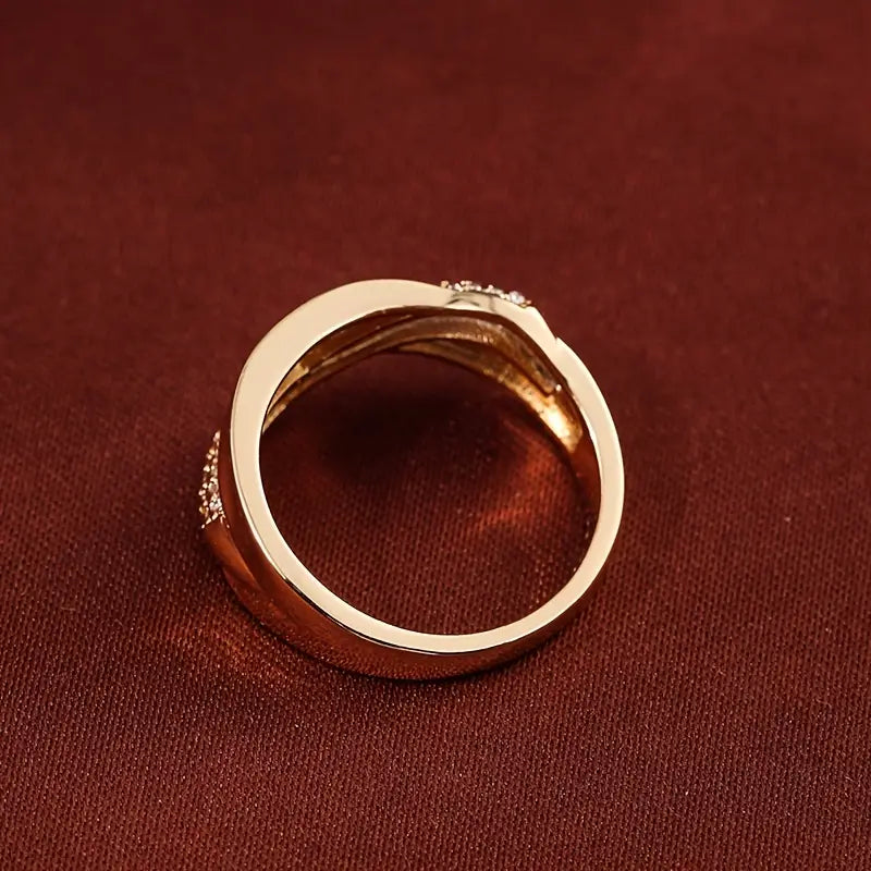 Creative Cross Personality zirconia Ring