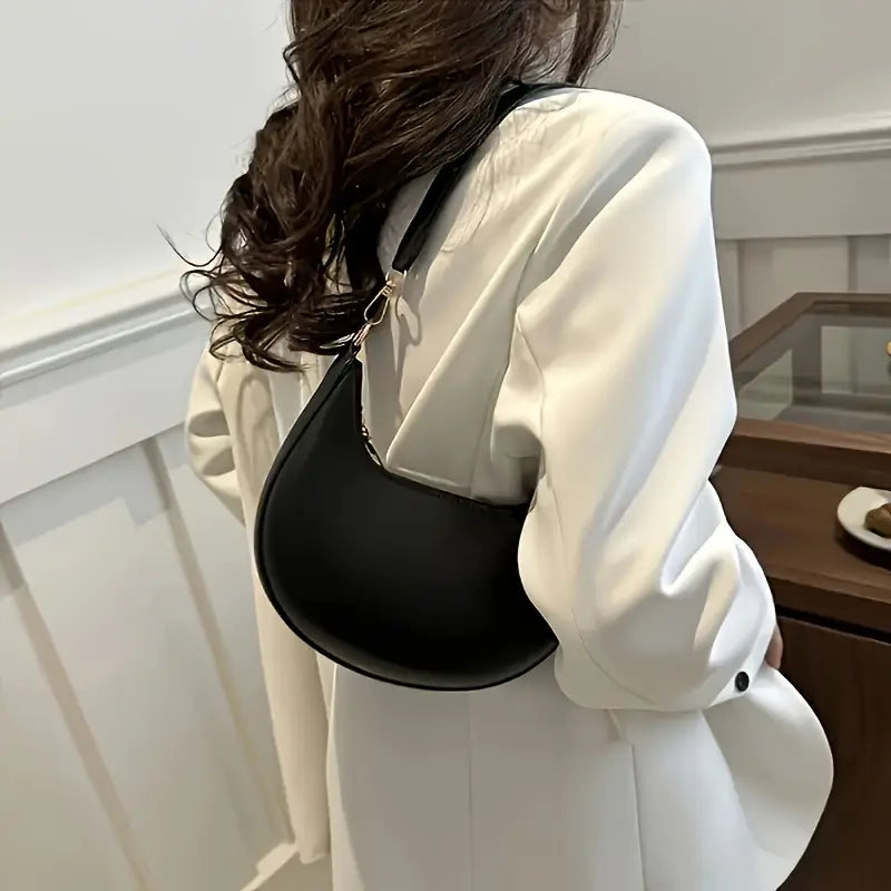 Trendy & Elegant Half-Moon Shoulder Crossbody Bag