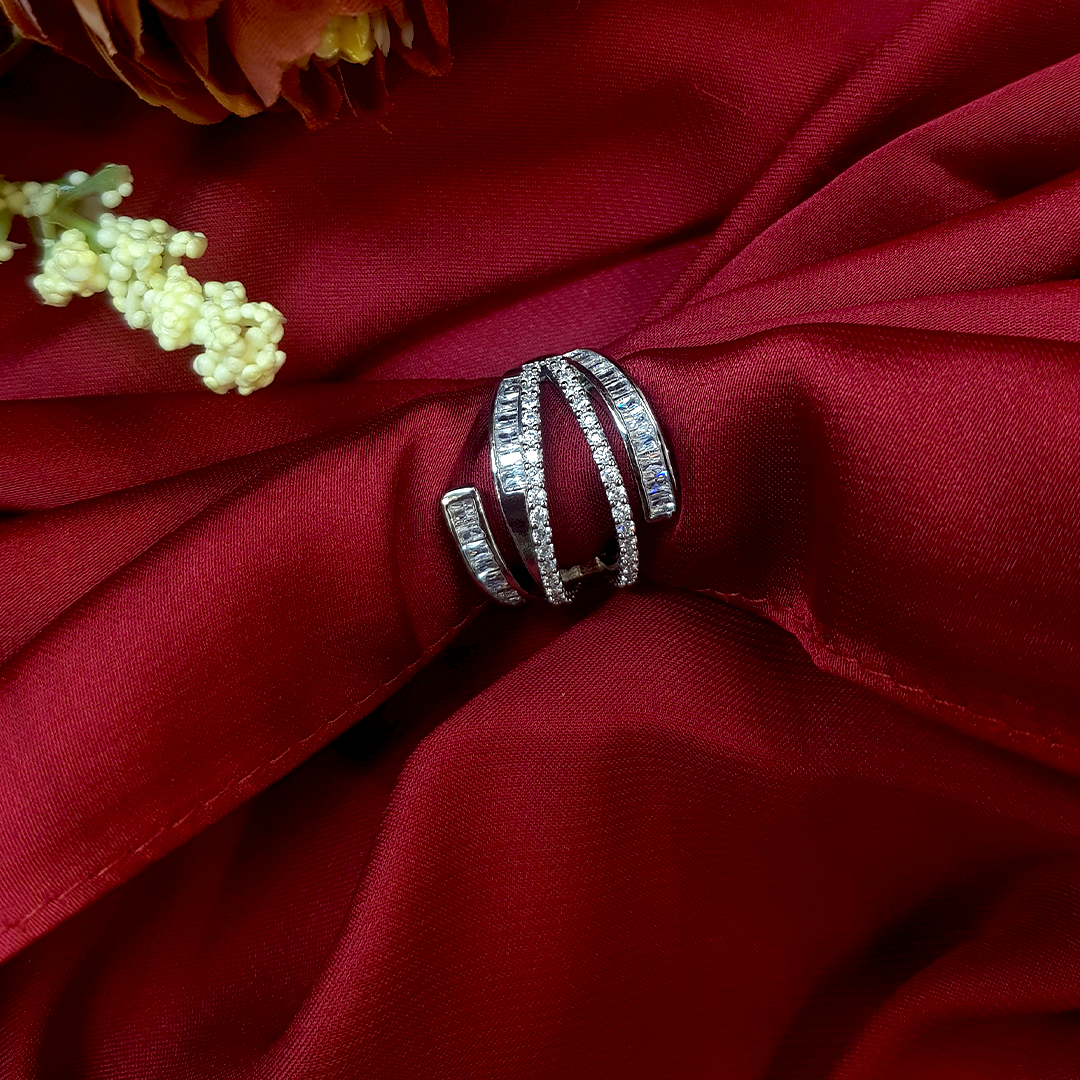 Elegant Luxury Multi-Layer Intertwined Adjustable Ring