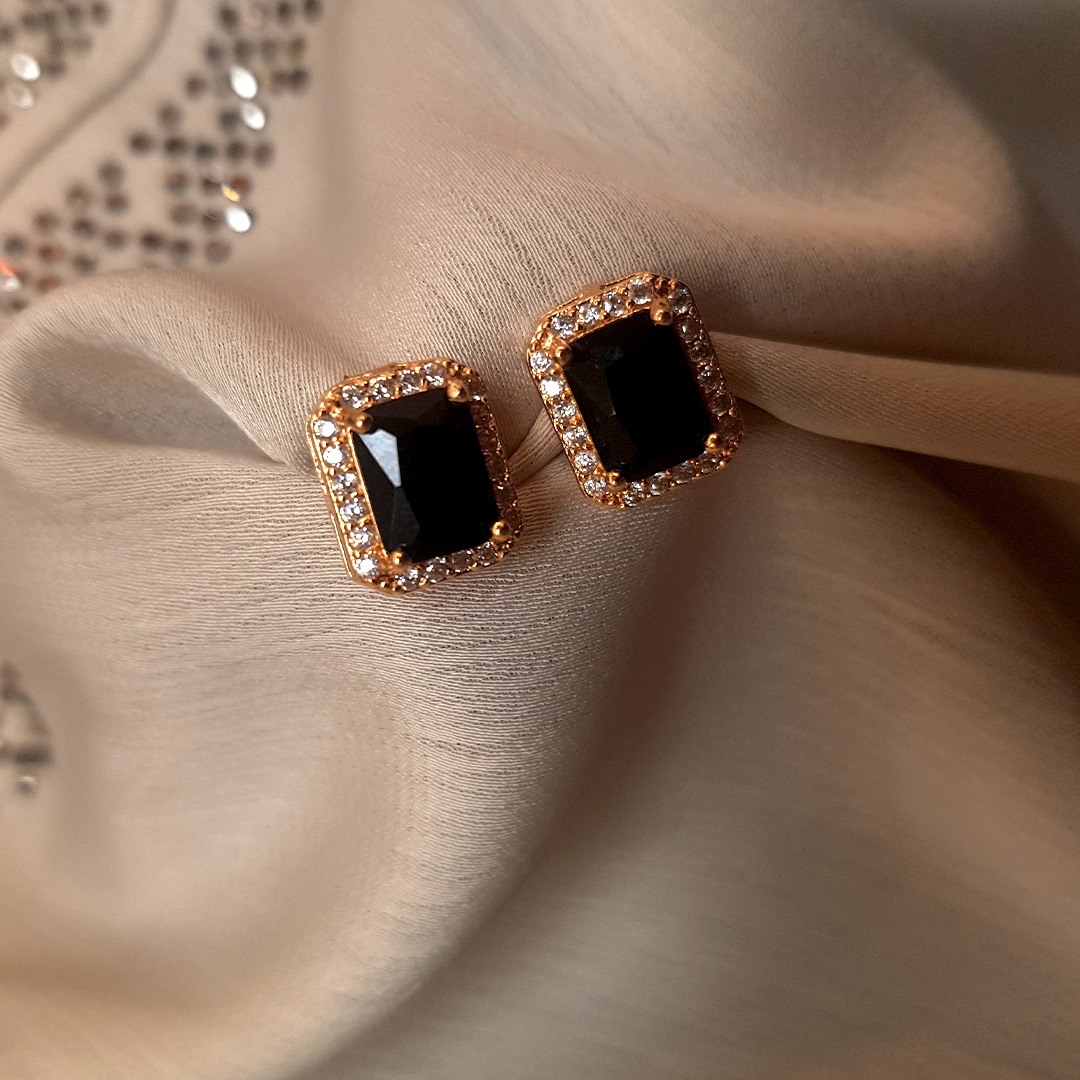Luxury Vintage-Inspired Cubic Zirconia Stud Earrings