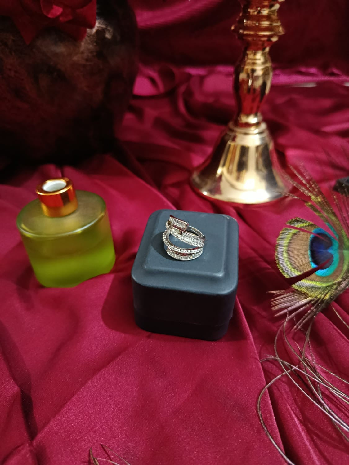 Elegant Luxury Multi-Layer Intertwined Adjustable Ring