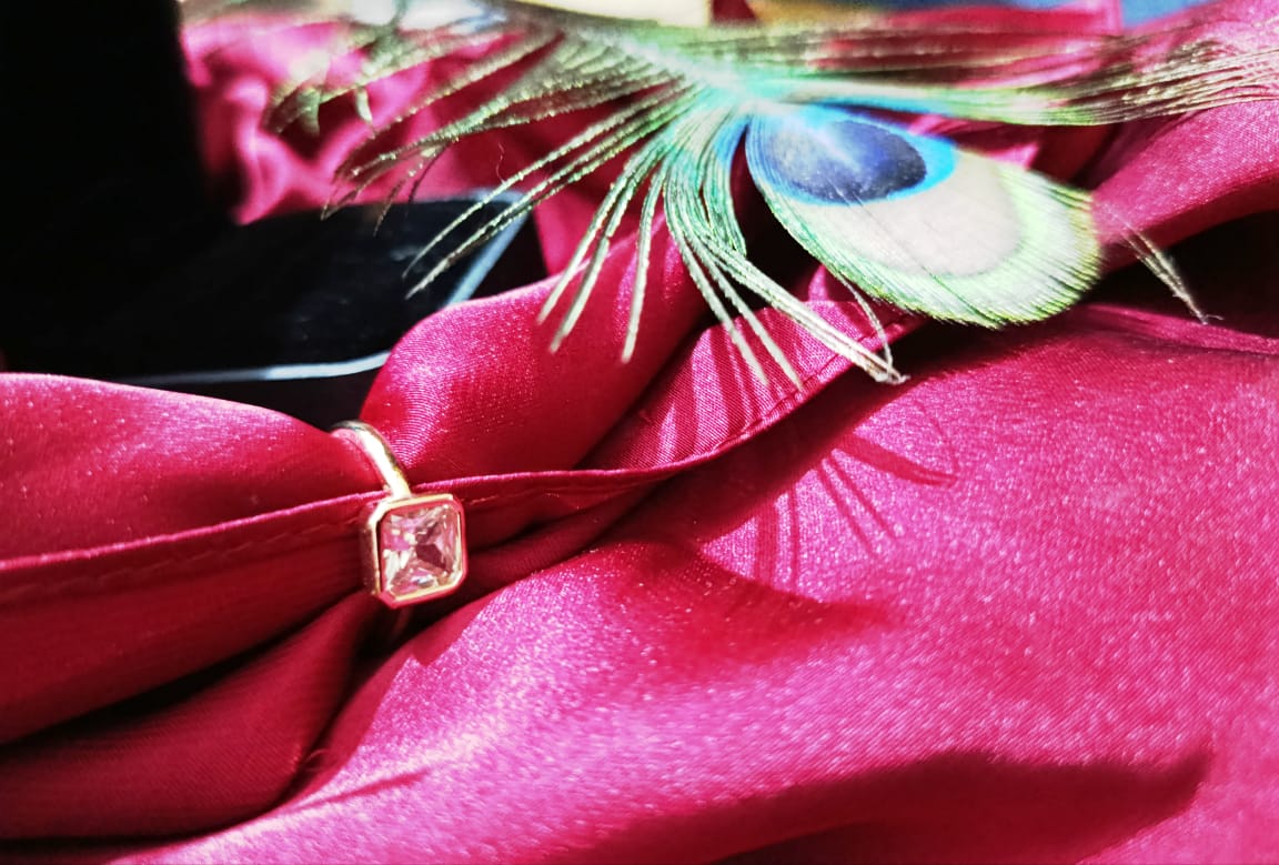 Adjustable Square Cubic Zirconia Ring