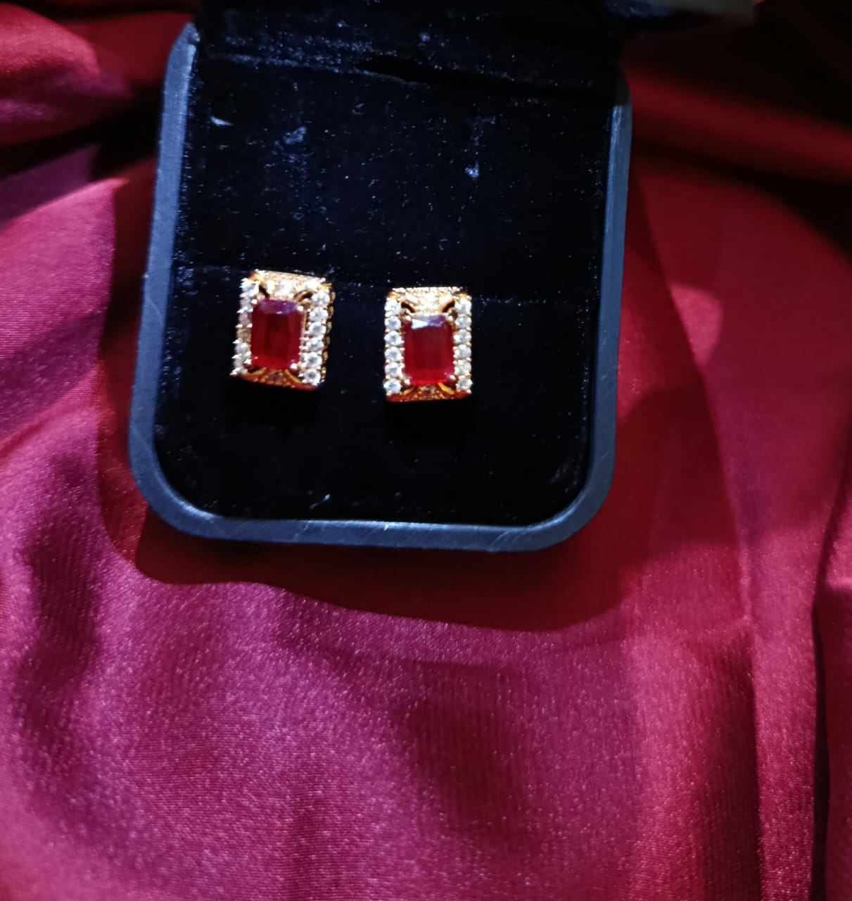 Luxury Vintage-Inspired Cubic Zirconia Stud Earrings