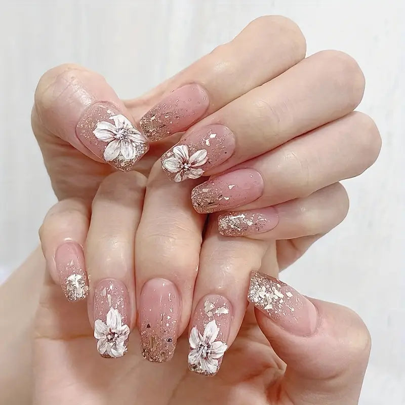 Long Ballerina Shape Press On Nails