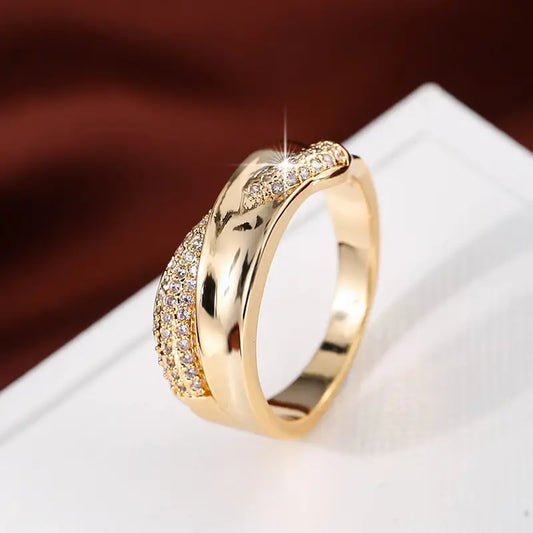 Creative Cross Personality zirconia Ring