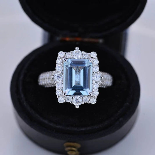 Elegant Classic Alloy Ring with Sparkling 1ct Moissanite