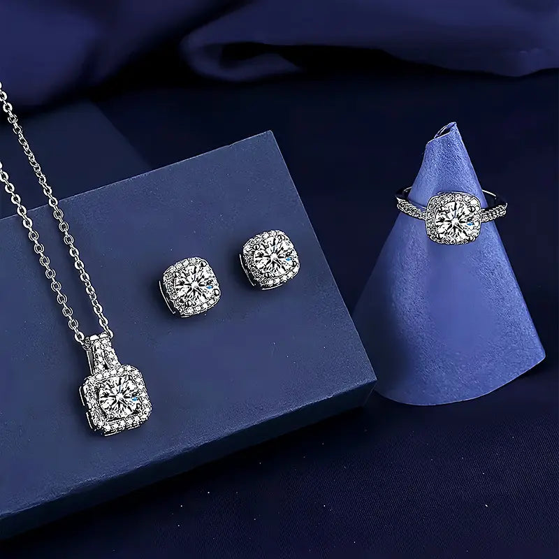 4pcs Luxury Fashion Jewelry Set
