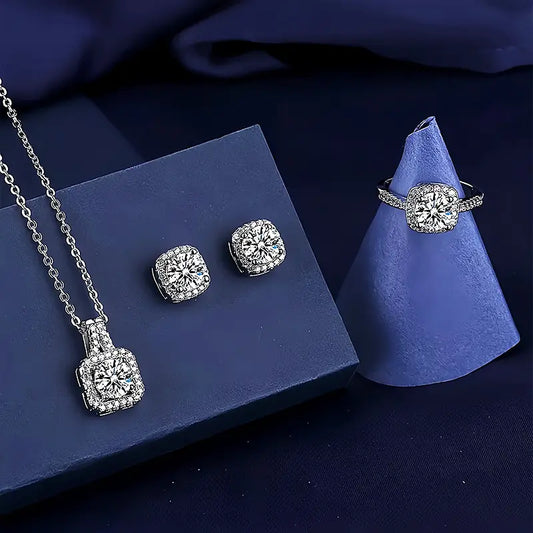4pcs Luxury Fashion Jewelry Set