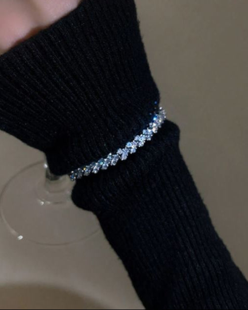 High-End Love & Diamond Decoration Shiny Bracelet