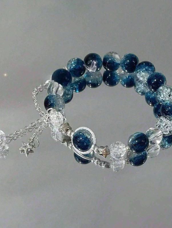 Minimalist Grey Moonlight Natural Crystal Bracelet – Versatile & Elegant