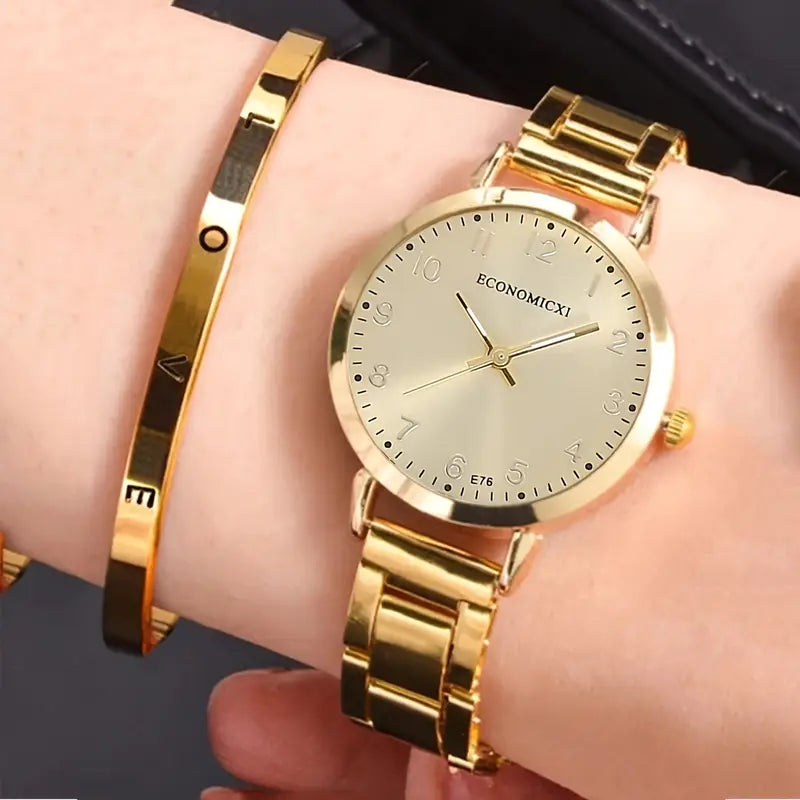 2pcs fashion grace cute simple watch & Bracelet Set