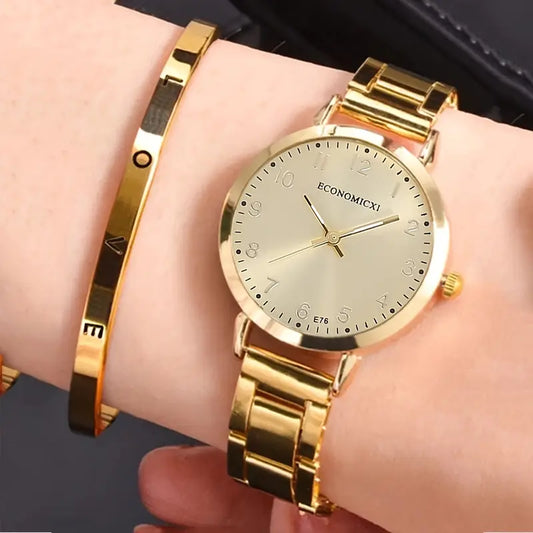 2pcs fashion grace cute simple watch & Bracelet Set