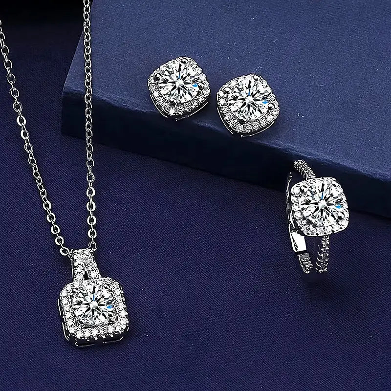 4pcs Luxury Fashion Jewelry Set