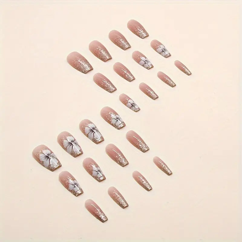 Long Ballerina Shape Press On Nails