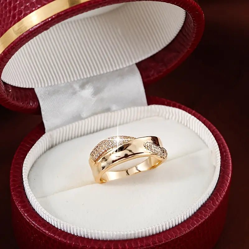 Creative Cross Personality zirconia Ring