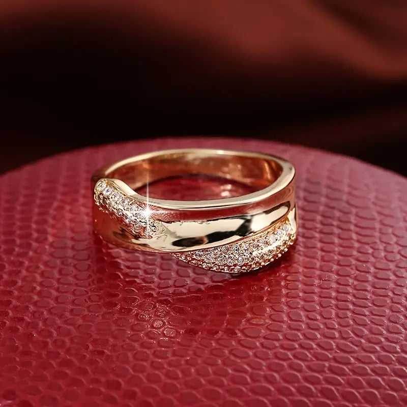 Creative Cross Personality zirconia Ring